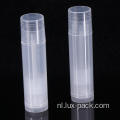 Lege transparante plastic container lippenbuis